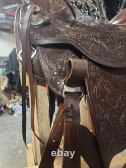 Handcrafted Wade Style Western Saddle By Frontier Equestrian Jasper, MO