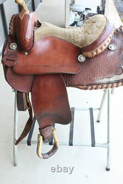Handmade By Nl Walker Western Saddle, 15 Seat, (051322 Aee)