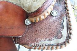 Handmade By Nl Walker Western Saddle, 15 Seat, (051322 Aee)