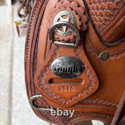 Handmade Leather Western Saddle Tough1 Silver Royal With Stand + WEAVER EXTRAS