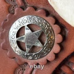 Handmade Leather Western Saddle Tough1 Silver Royal With Stand + WEAVER EXTRAS