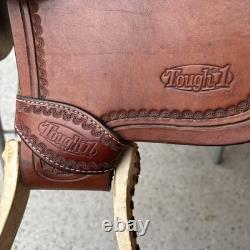 Handmade Leather Western Saddle Tough1 Silver Royal With Stand + WEAVER EXTRAS