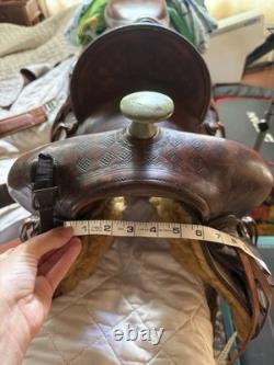 Handmade Western saddle, Bill Frazier Maker Phoenix, Arizona, collectible