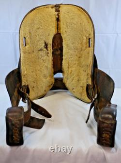 Handsome Hand-Tooled 15 CIRCLE Y Western Saddle Conditions READ