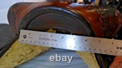 Handsome Hand-Tooled 15 CIRCLE Y Western Saddle Conditions READ