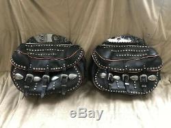 Harley Davidson 1948 Panhead Western Saddle Bags OEM Accessory King Bag FL EL U