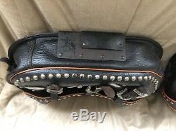 Harley Davidson 1948 Panhead Western Saddle Bags OEM Accessory King Bag FL EL U