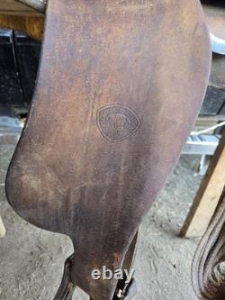 Hereford Brand Tex Tan Western Leather Saddle 15 Inches