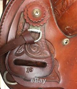 Hereford Brand Tex Tan of Yoakum Western Show Saddle 16 with Bits, Bridles more