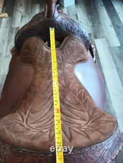 Hereford Tex Tan Western Pleasure Trail All Around Saddle 15.5