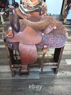 Hereford Tex Tan Western Pleasure Trail All Around Saddle 15.5