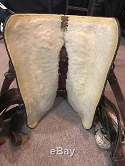 Hereford Tex Tan Western Roping Roper Trail Ranch Saddle 15 Seat