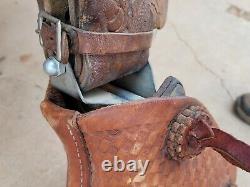 Hereford Working Western Ranch Saddle with Rope Holder and Tapaderos 15 seat