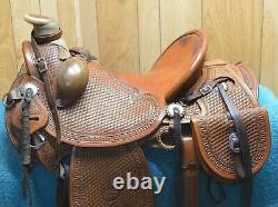 High Country Cowboy Company Ranch Western Saddle J Redding maker 16 inch