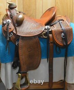 High Country Cowboy Company Ranch Western Saddle J Redding maker 16 inch