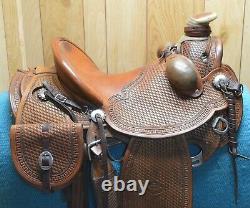 High Country Cowboy Company Ranch Western Saddle J Redding maker 16 inch