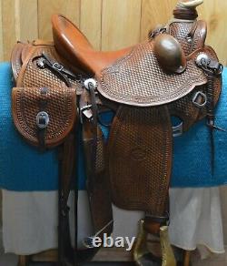 High Country Cowboy Company Ranch Western Saddle J Redding maker 16 inch