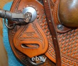 High Country Cowboy Company Ranch Western Saddle J Redding maker 16 inch