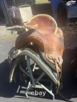 High back 16 in ranch Horse western Saddle