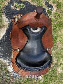 Hilason Western Saddle 15 Brown And Black