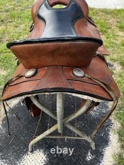 Hilason Western Saddle 15 Brown And Black
