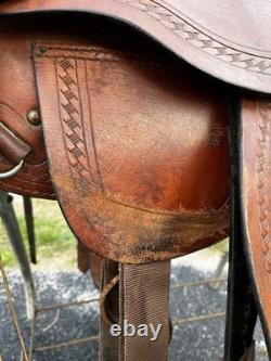 Hilason Western Saddle 15 Brown And Black