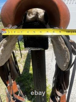 Hilason Western Saddle 15 Brown And Black