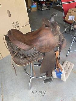Horse Saddle 590 (15) 1500 Leather Equestrian Western Riding Lot 1
