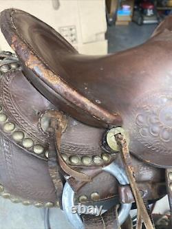 Horse Saddle Child's 12 Leather Equestrian Western Riding Lot 2