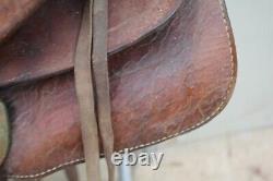 Horse Saddle Training Western 14-15 Roughout Leather Roping Trail Lesson Riding