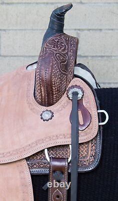 Horse Saddle Western Used Childrens Roping Ranch Work Leather Tack 12 13 14