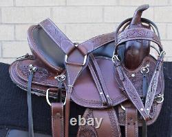 Horse Saddle Western Used Gaited Trail Endurance Custom Leather Tack 16 17 18