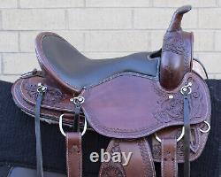 Horse Saddle Western Used Gaited Trail Endurance Custom Leather Tack 16 17 18