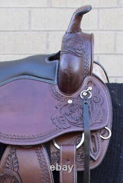 Horse Saddle Western Used Gaited Trail Endurance Custom Leather Tack 16 17 18