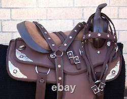 Horse Saddle Western Used Pleasure Trail Barrel Cordura Tack 14 15 16 17 18