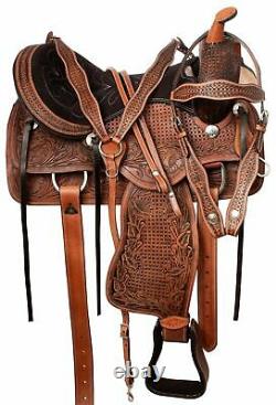 Horse Saddle Western Used Pleasure Trail Barrel Cordura Tack 14 15 16 17 18