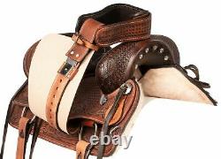 Horse Saddle Western Used Pleasure Trail Barrel Cordura Tack 14 15 16 17 18