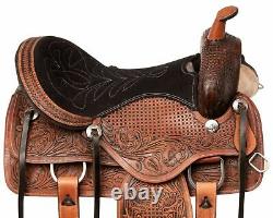 Horse Saddle Western Used Pleasure Trail Barrel Cordura Tack 14 15 16 17 18