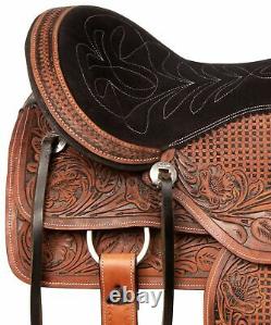 Horse Saddle Western Used Pleasure Trail Barrel Cordura Tack 14 15 16 17 18