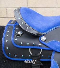 Horse Saddle Western Used Pleasure Trail Barrel Racing Show Cordura Tack 16