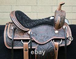 Horse Saddle Western Used Pleasure Trail Barrel Ranch Work Leather Tack 16 17 18