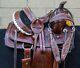Horse Saddle Western Used Pleasure Trail Barrel Roping Leather Tack Set 12 13