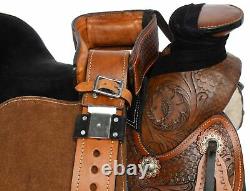 Horse Saddle Western Used Pleasure Trail Roping Ranch Pro Leather Tack 16