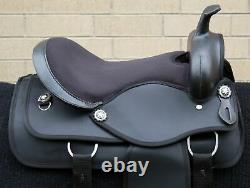 Horse Saddle Western Used Trail Barrel Premium Synthetic Tack 17 18