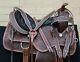Horse Saddle Western Used Trail Barrel Show Tooled Leather Antique Tack 16 17 18