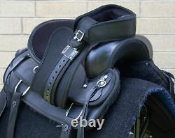 Horse Saddle Western Used Trail Barrel Synthetic Cordura Tack 15 17 18