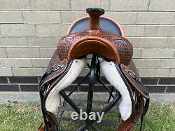 Horse Saddle Western Used Trail Endurance Antique Leather Tack 15 16 17 18