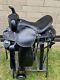 Horse Saddle Western Used Trail Endurance Leather Black Tack Set 15 16 17 18