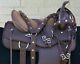 Horse Saddle Western Used Trail Gaited Brown Pro Synthetic Tack 15 16 17 18