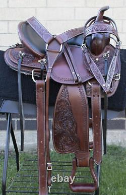 Horse Saddle Western Used Trail Gaited Classic Tooled Leather Tack 10 To 19